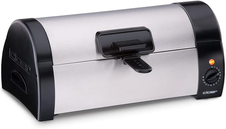 Cloer 3080 Brötchenbäcker zum Aufbacken von Brötchen, Kuchen oder Hefeteilchen 570 W, mattiertes, Ma