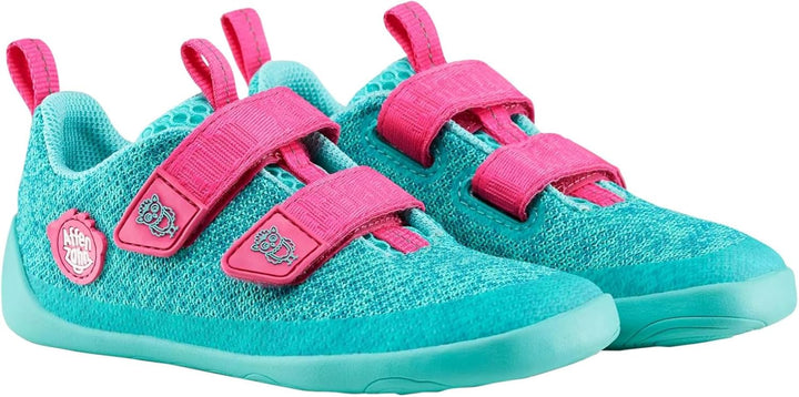 Affenzahn Halbschuh Knit Happy mit Klettverschluss, Vegan, rutschfest, Flexibel, Reflektierend, beso