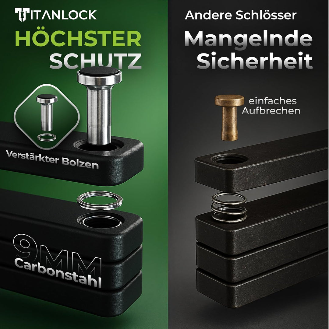 Fahrradschloss Faltschloss Diebstahlsicher [Das Original] Schnelle + Leichte Montage Rostfrei Sicher