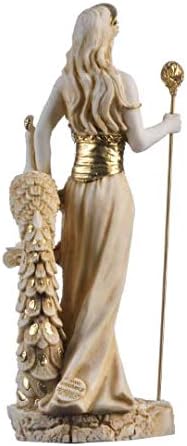 Hera Göttin der Ehe, Frauen, Geburt und Familie Alabaster, goldfarben, 22 cm