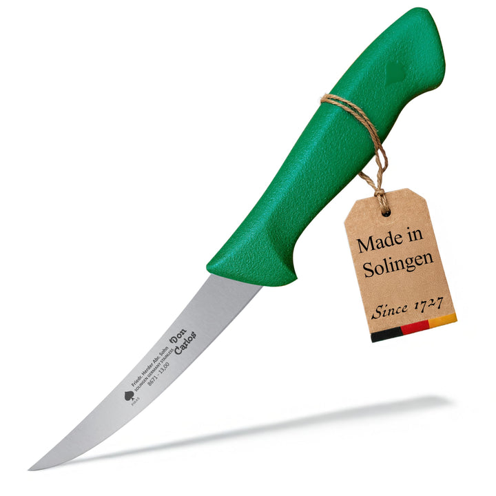 DON CARLOS Ausbeinmesser rostfrei, 56-57 HRC, schmale scharfe Klinge, Kunststoffgriff, Fleischmesser