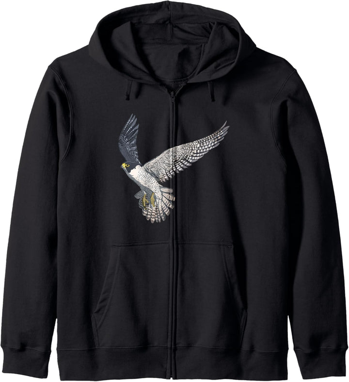 Fliegender Vogel Wanderfalke Kapuzenjacke