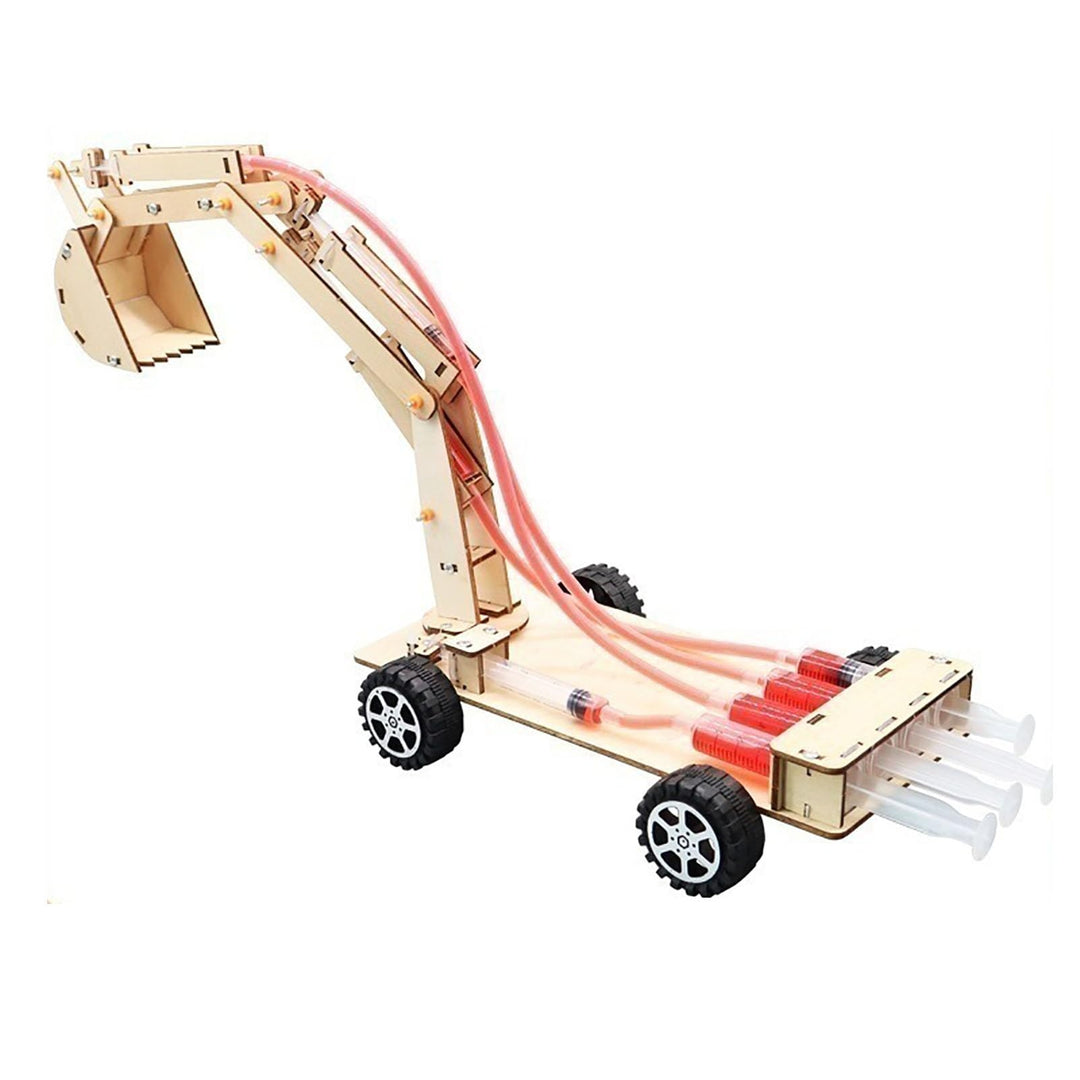 Hydraulikbagger Modell, STEM Spielzeug für, Wissenschaftliches Experiment aus Holz, Lernspielzeug, K