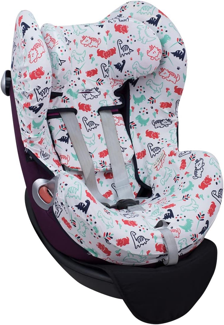 JYOKO KIDS Bezug kompatibel mit Cybex Sirona, Q I Size (DINO PARTY, SIRONA)