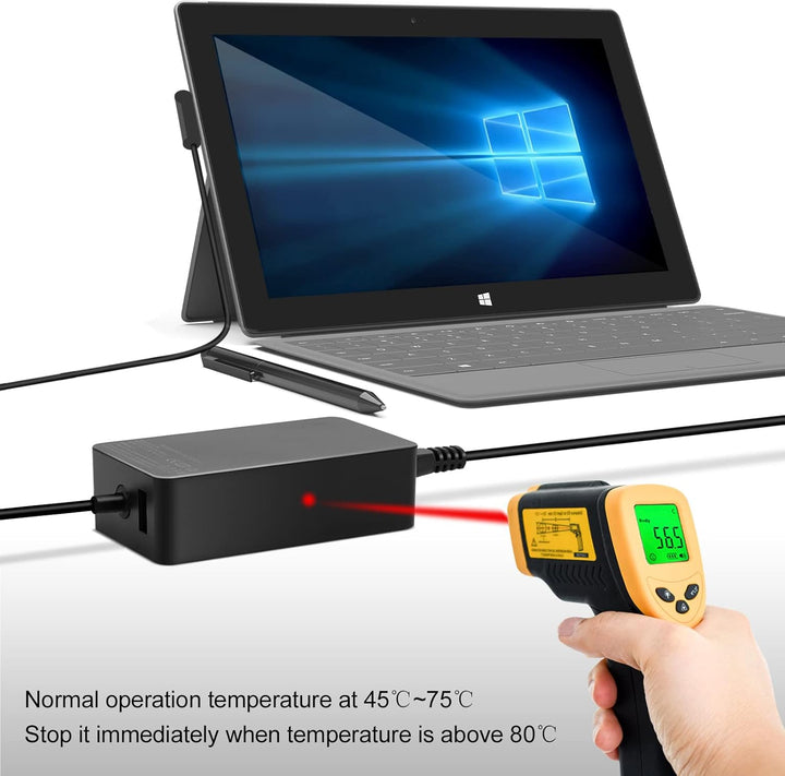Surface Pro Ladegerät, 44W 15V 2.58A(Arbeitet mit 39W/36W/24W) Microsoft Netzteil für Surface Pro 3/