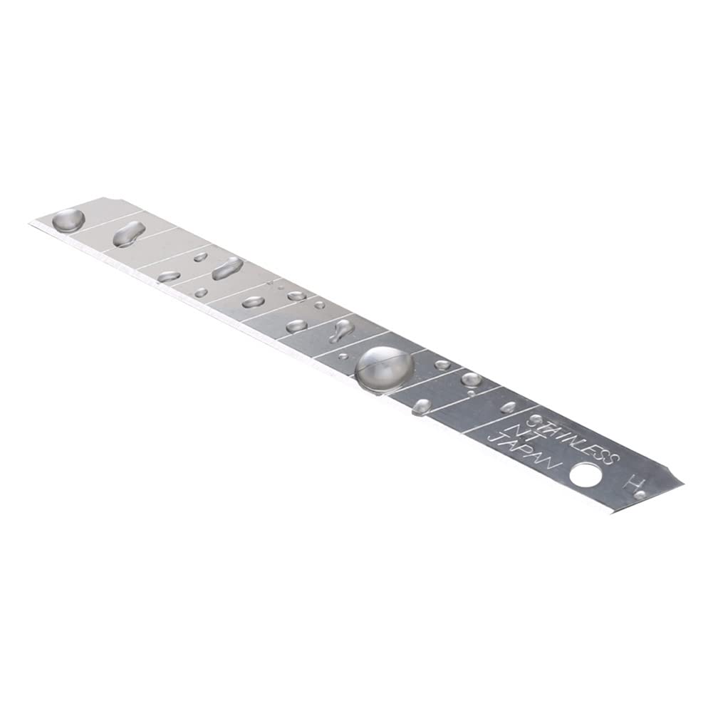 NT Cutter Abbrechklingen aus Edelstahl, 9 mm, 50 Klingen/Packung, 1 Packung (BA-50SS), 58 degree 58