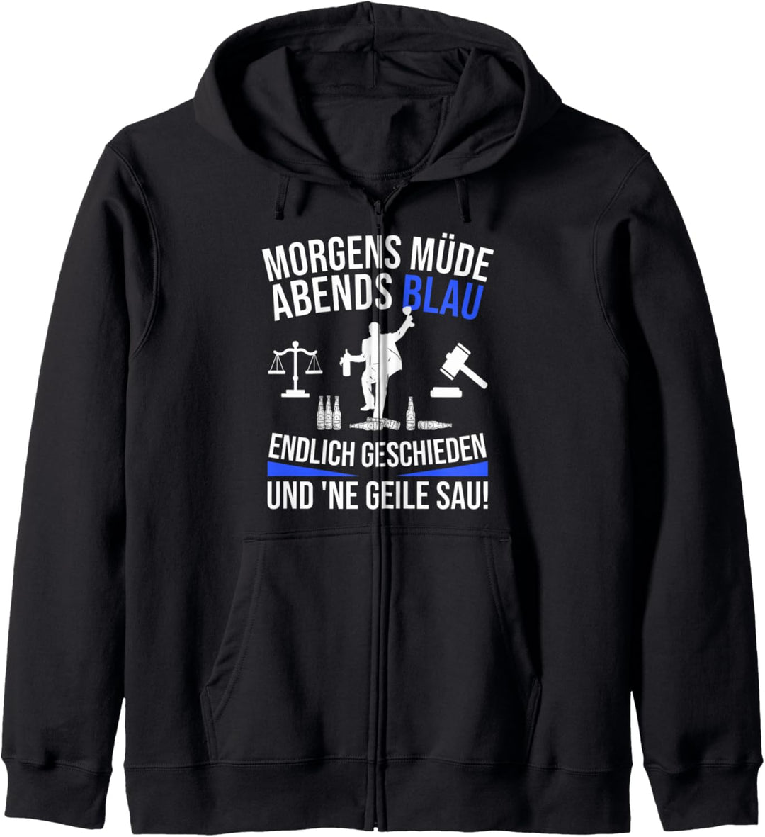 Scheidung Spruch - Endlich Geschieden Lustiges Exmänner Kapuzenjacke