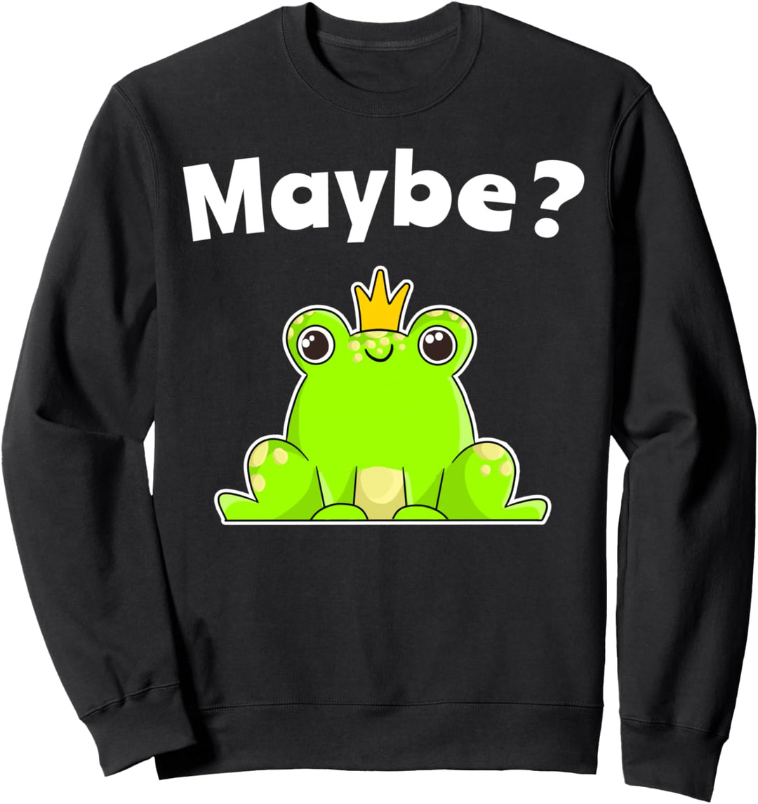 Froschmotiv Lustiger Frosch Küss Mich Frösche Sweatshirt