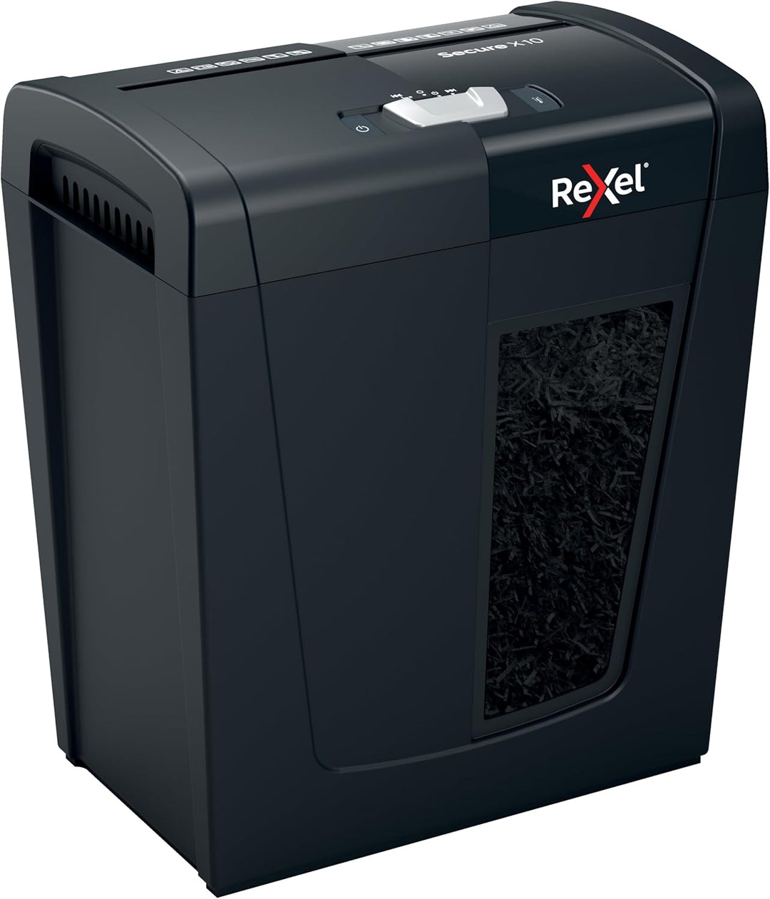Rexel Aktenvernichter Secure X10, Partikelschnitt, 11-10 Blatt A4 (70-80 g/m²) Kapazität, Sicherheit