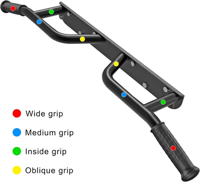 Kipika Heavy Duty Ceiling Mounted Pull Up Bar, Highly Adjustable, Multifunctional Chin Up Bar