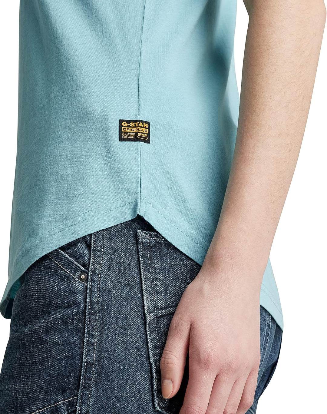 G-Star Damen Raw. Slim T-Shirt Tops S Blau (Ocean D21226-4107-826), S Blau (Ocean D21226-4107-826)
