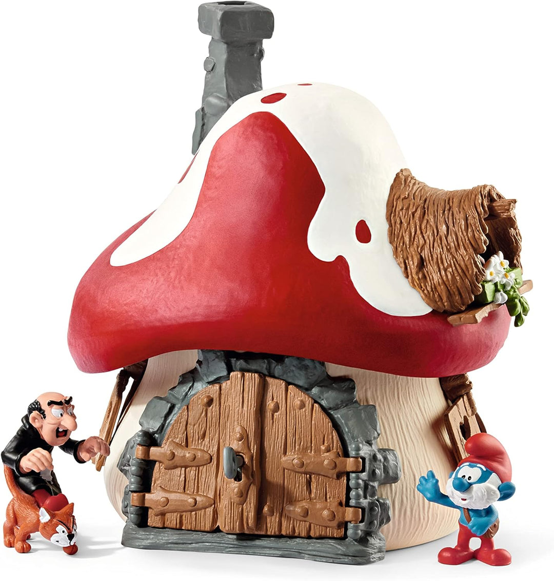 schleich 20803 Schlumpf Haus mit 2 Figuren, für Kinder ab 3 Jahren, THE SMURFS™ - Spielset neue Verp
