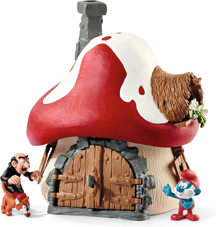 schleich 20803 Schlumpf Haus mit 2 Figuren, für Kinder ab 3 Jahren, THE SMURFS™ - Spielset neue Verp