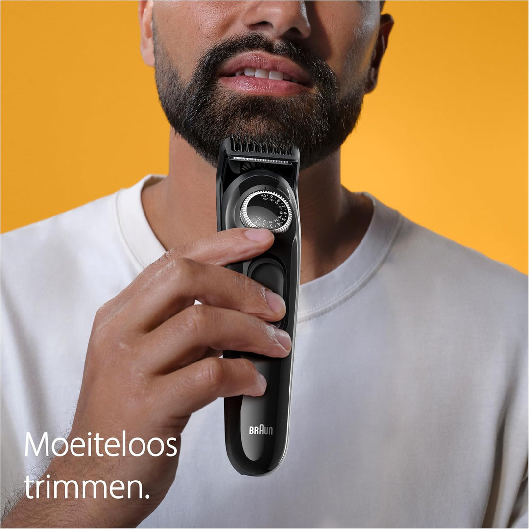 Braun Barttrimmer, Trimmer/Haarschneider Herren, Haarschneidemaschine mit ultrascharfer Klinge, 40 L