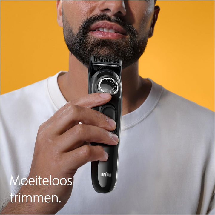 Braun Barttrimmer, Trimmer/Haarschneider Herren, Haarschneidemaschine mit ultrascharfer Klinge, 40 L