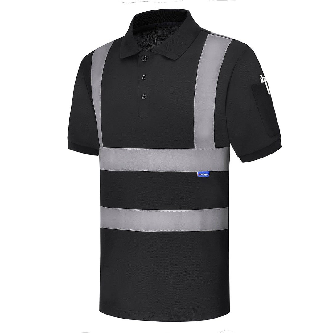 Warnschutz Polo T-Shirt Warnschutzshirt Warnshirt Warnschutz Arbeitskleidung 7 Farben XS Kurzarm-sch