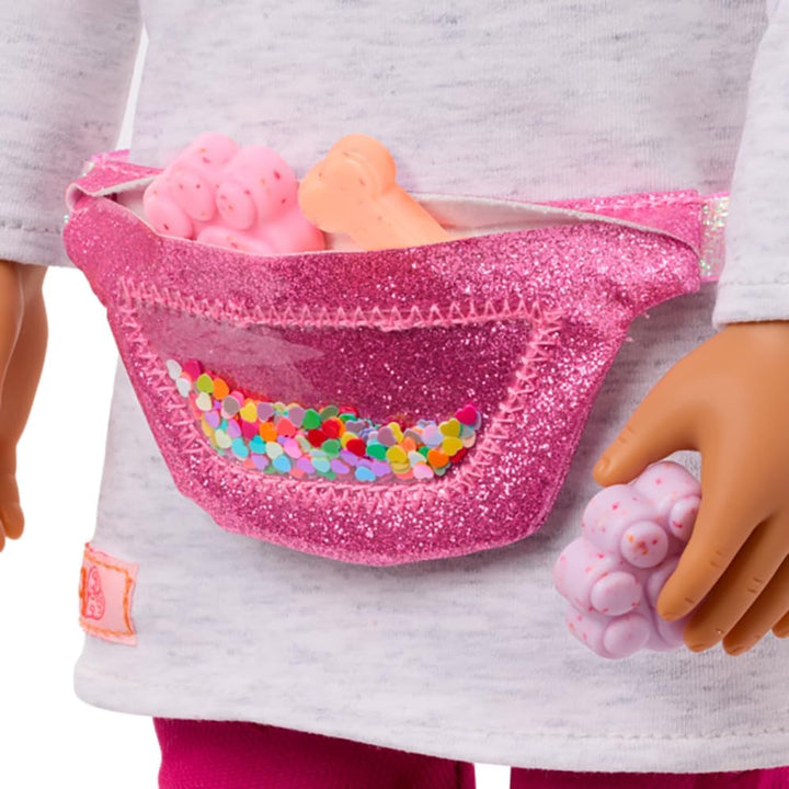 Our Generation - Estella - 46 cm-Puppe & Haustier Welpen Set - Lebensechte dunkelbraune Augen und ge