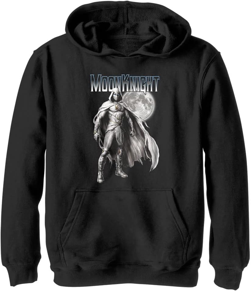 Marvel Unisex Kinder Moon Knight Moon Hoodie S Schwarz, S Schwarz