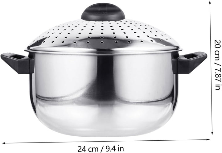 Cabilock Auflaufform Mit Deckel Nudeln Pasta Topf Lager Topf Pasta Herd Metall Nudel Kochen Topf für