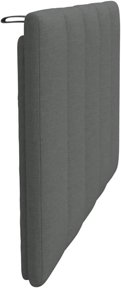 vidaXL Kopfteil-Kissen Hanko Dunkelgrau 90 cm Stoff, Kopfteilkissen, Kopfkissen, Lesekissen, Kopftei