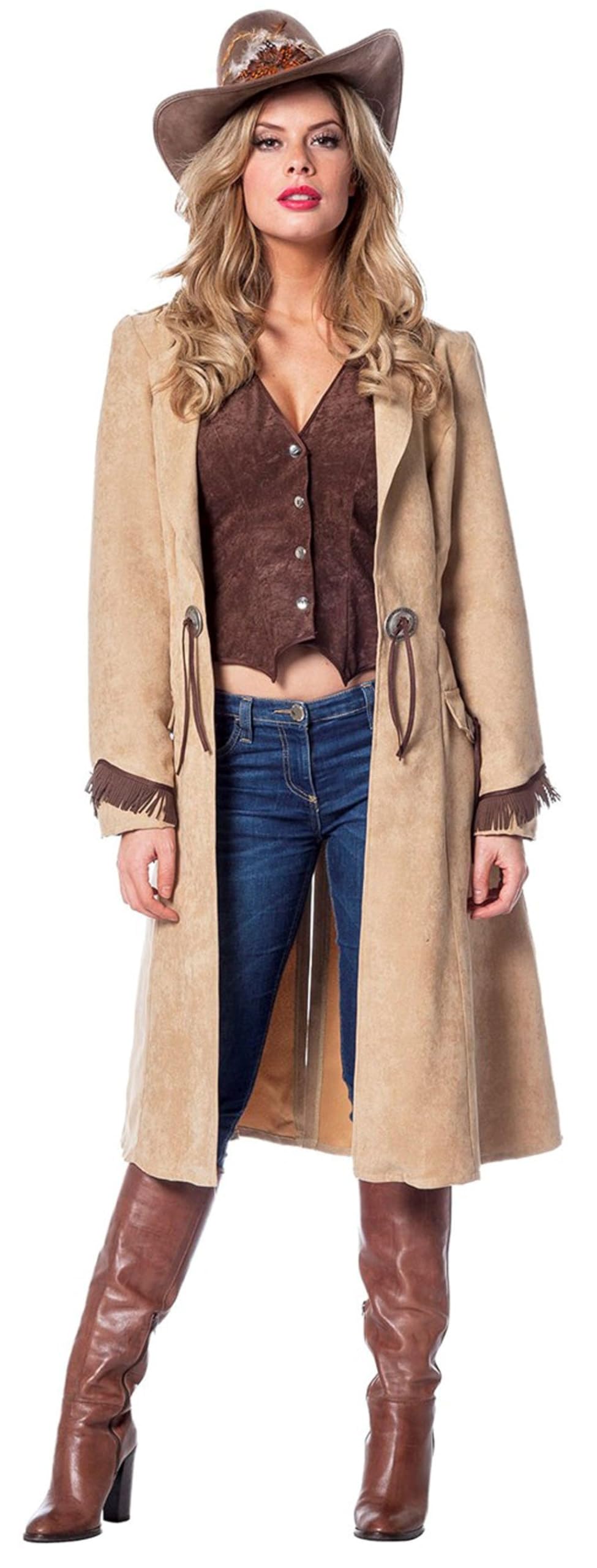 WILBERS &amp; WILBERS Cowgirl Kostüm Cowboy Wilder Westen Damen Western Rodeo Sheriff Saloon Karneval, 3