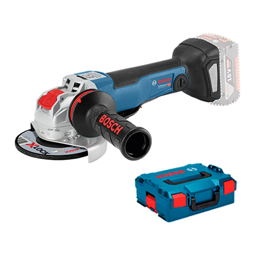 Bosch Professional 18V System Akku Winkelschleifer GWX 18V-10 PC (mit X-LOCK, Leerlaufdrehzahl: 4.50
