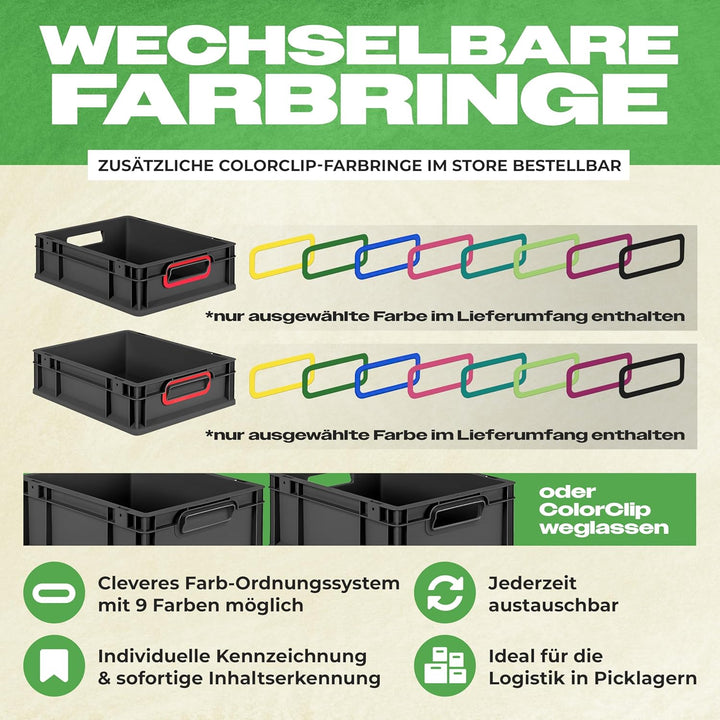 aidB Eurobox NextGen 2.0 Cycle - 600x400x220mm – 44L Aufbewahrungsbox aus recyceltem Material - Stap