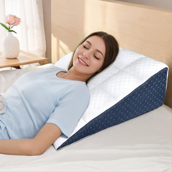 INFANZIA Vielseitig Keilkissen für Bett und Sofa-Memory Schaum Lesekissen-Ergonomischer Bettkeil für