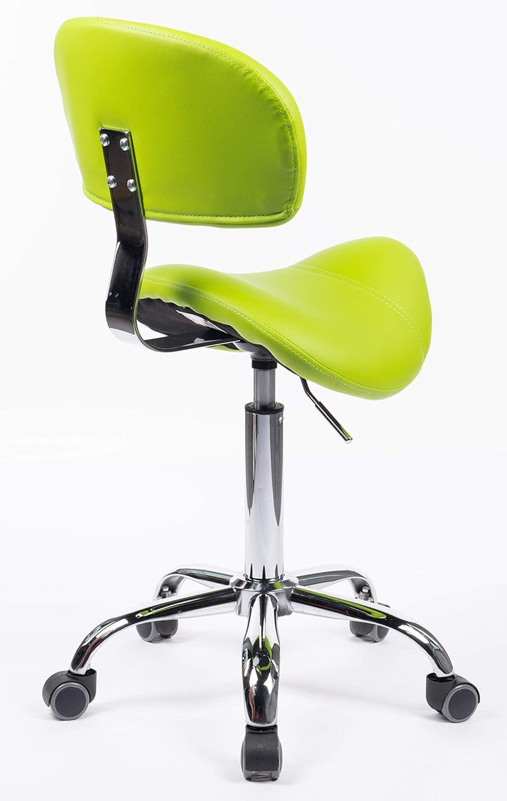 1stuff® Sattelhocker MULY BIGBACK Sattelstuhl mit Lehne - Sitzhöhe bis ca. 74cm - ergonomischer Roll