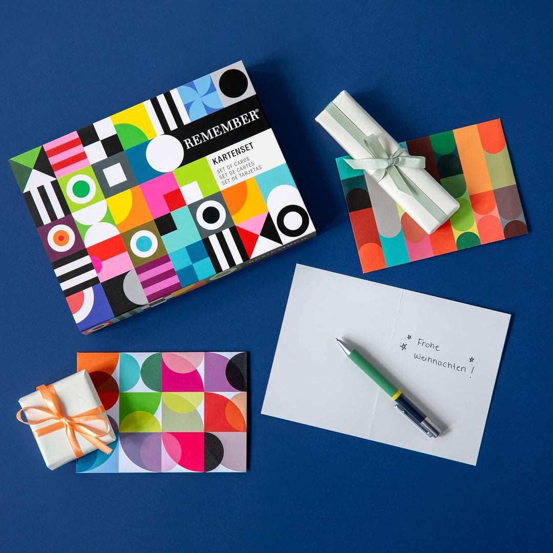 Remember Kartenset, Papier – Spielkarten Set mit modernem Design, dekoratives Kartenspiel für Freize