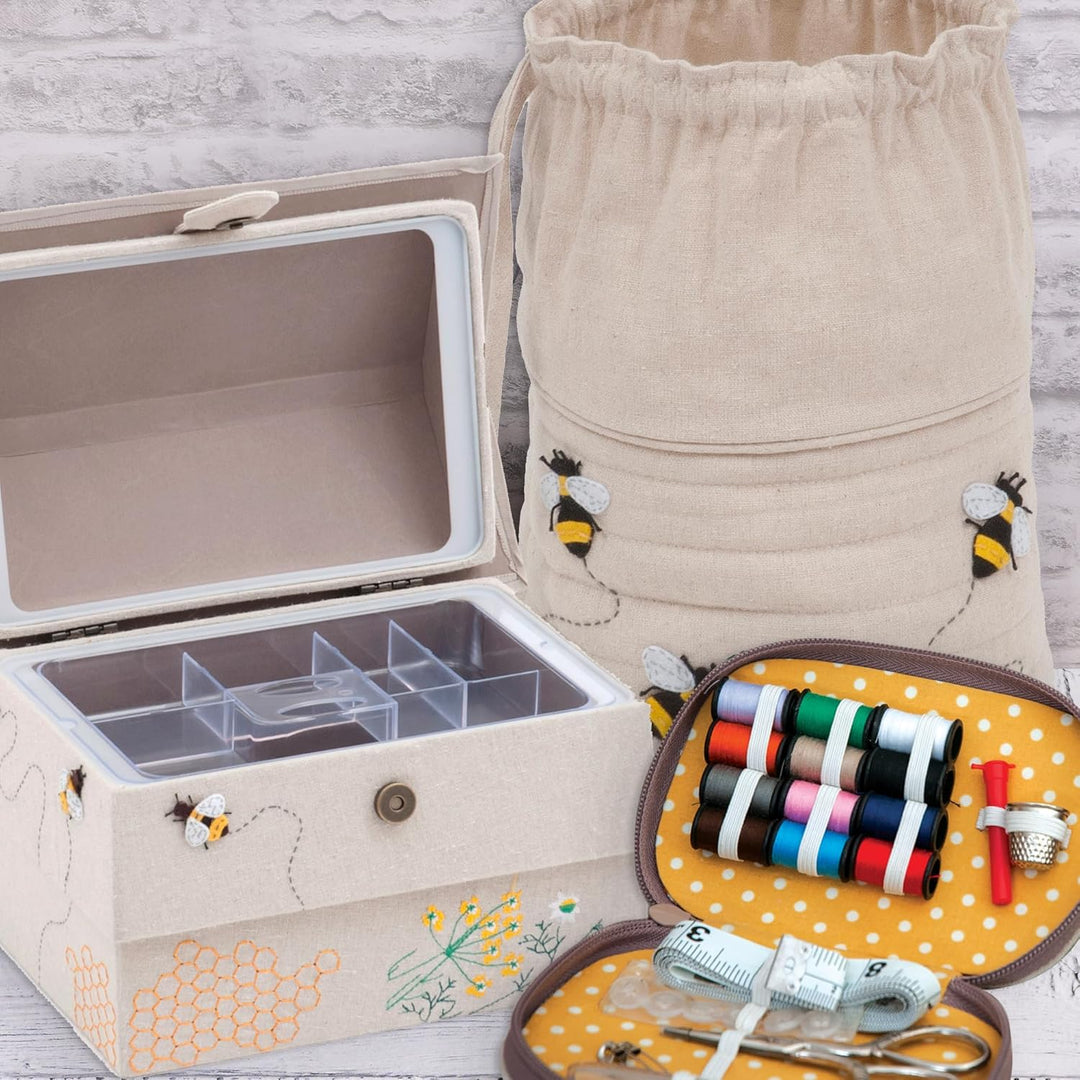 Hobby Gift Neuheit Nähhandwerk Hobby Aufbewahrungsbox, Bienenstock, 21 x 29 x 23cm, Bienenstock
