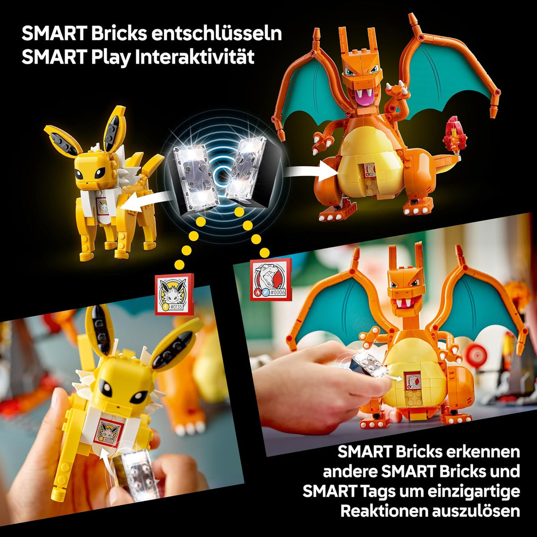 LEGO Pokémon SMART Play: Ultimativer Showdown zwischen Glurak und Blitza - All-in-1 Set mit 2 SMART