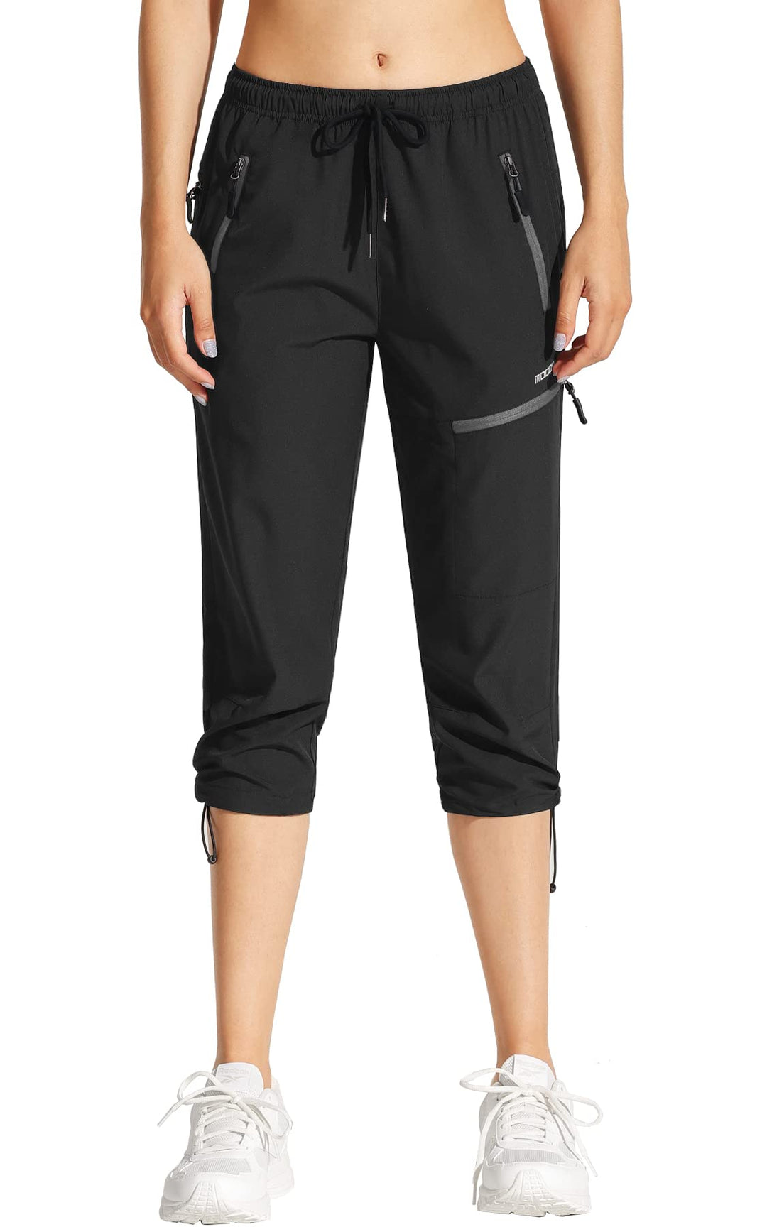 MOCOLY Damen Wanderhose Cargohose Wasserdicht Elastische Outdoorhose Cargo Jogginghose Trekkinghose