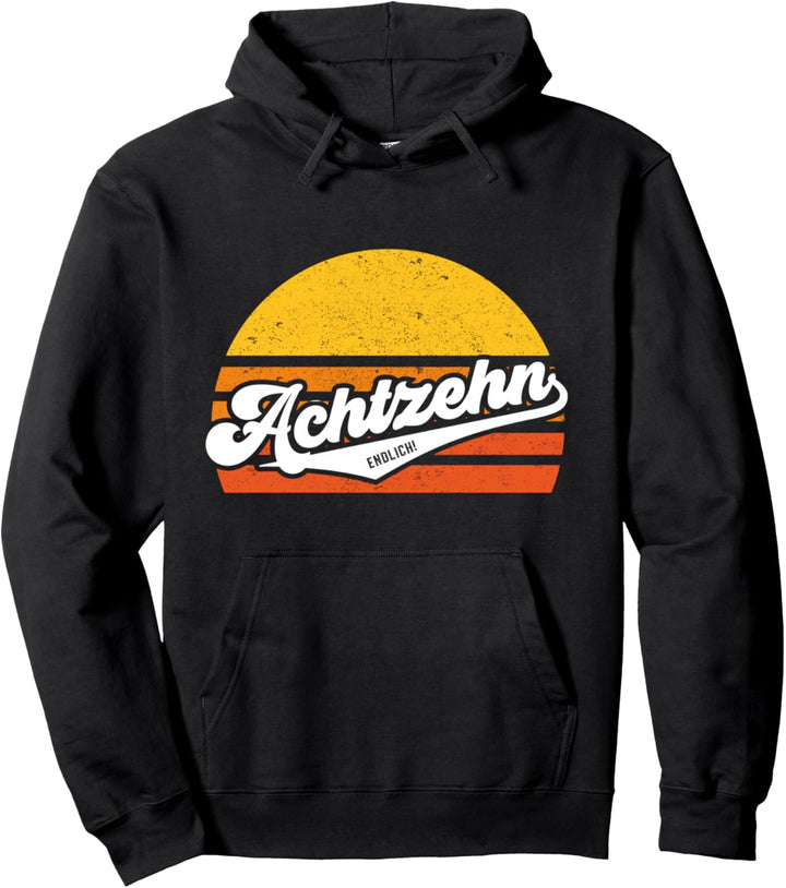 Jahrgang 2004 18. Geburtstag Geschenk Retro Endlich 18 Jahre Pullover Hoodie