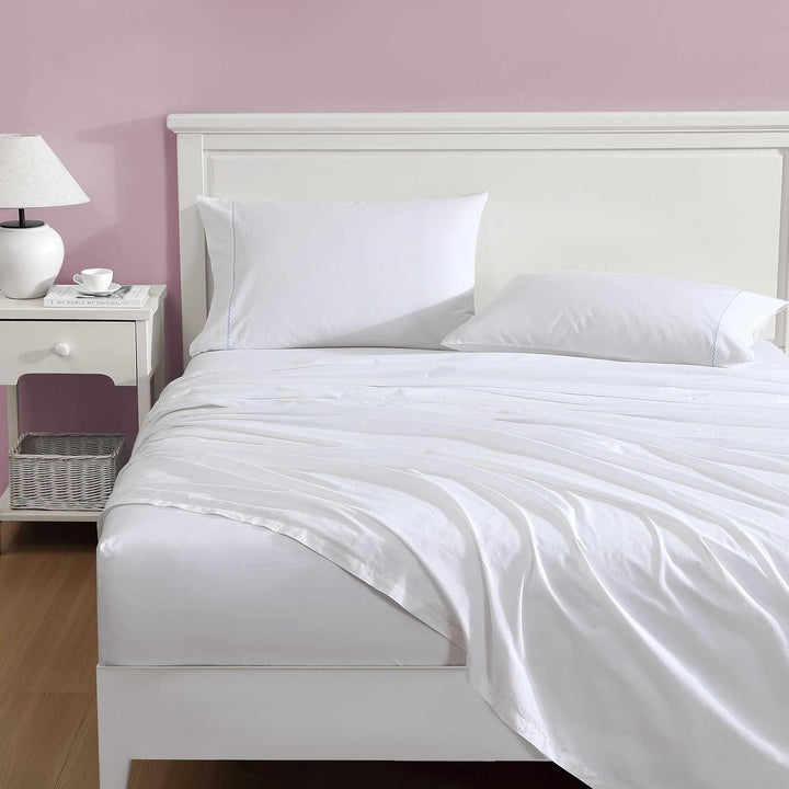 Laura Ashley Bettlaken-Set, atmungsaktive Baumwoll-Perkal-Bettwäsche mit passenden Kissenbezügen, we