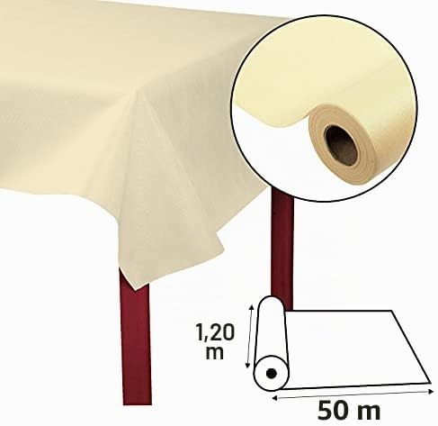 Pronappe Tischdecke R785002I Einweg-Tischdecke aus Spunbond-Vlies Länge 50m Breite 1,20m (pro Rolle)