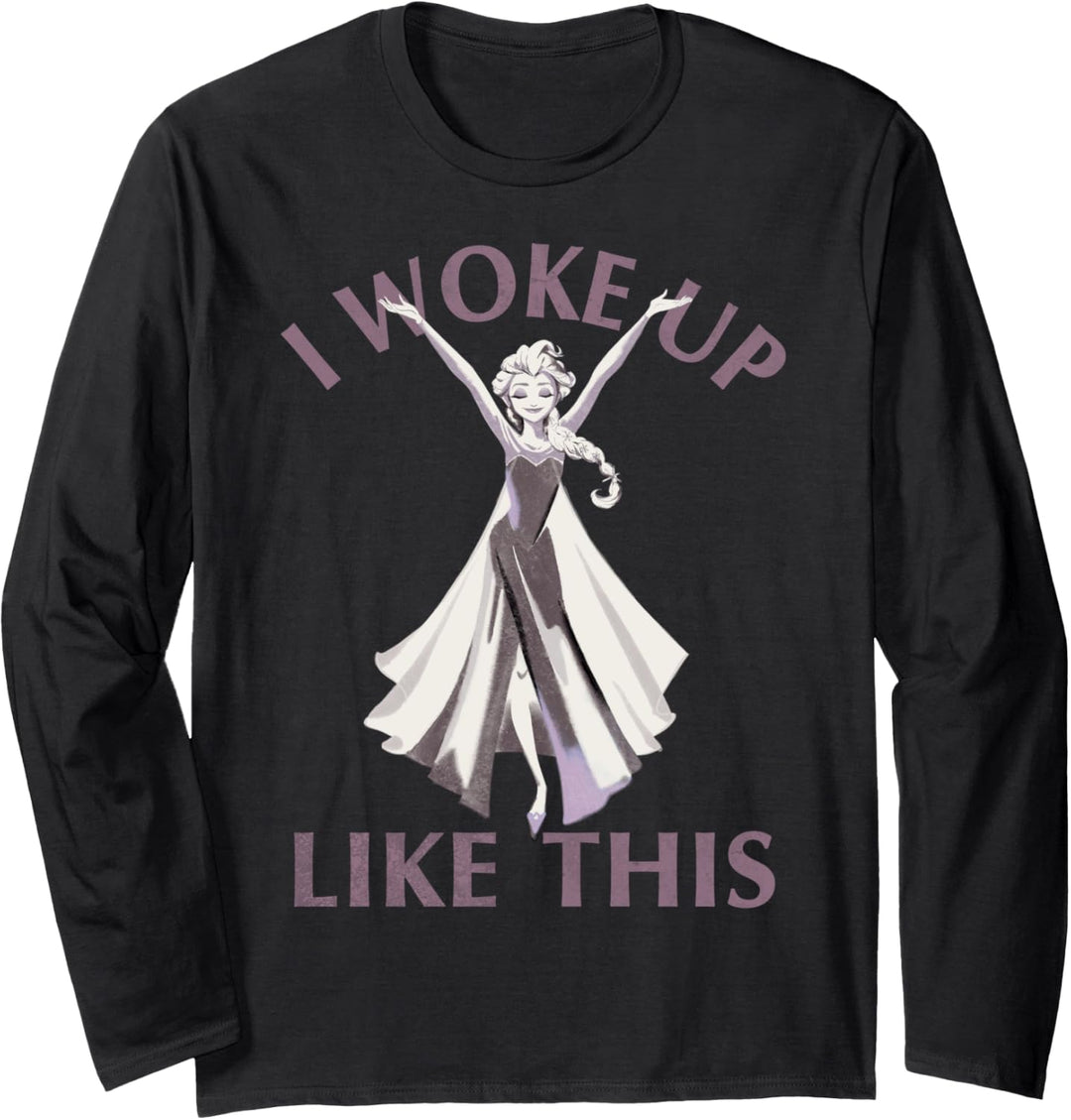 Disney Frozen Elsa I Woke Up Like This Langarmshirt