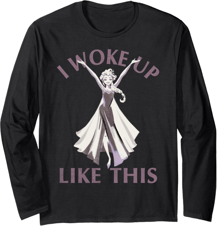 Disney Frozen Elsa I Woke Up Like This Langarmshirt