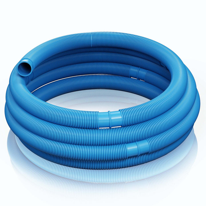 Teichtip ® 30m - 32mm - Schwimmbadschlauch mit 165g/m - Made in Europe D32, 30 m Blau
