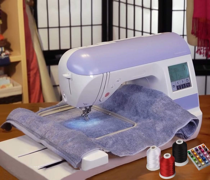 Simthread 32 Farben Polyester Maschinen Stickgarn 500M (550Y) Ähnlich wie Madeira Robinson-Anton Far