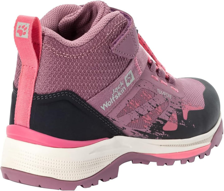 Jack Wolfskin Unisex Kinder Vili Hiker Texapore Mid KWalking-Schuh 31 EU Ash Mauve, 31 EU Ash Mauve