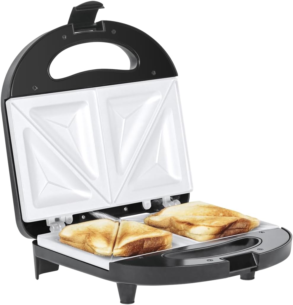 TEESA Sandwichmaker TSA3222 mit Keramikplatten silber/schwarz