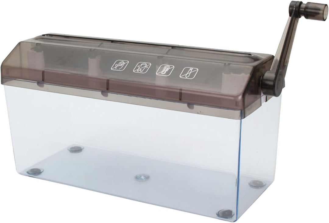 Aktenvernichter, Manueller Aktenvernichter für Breite Anwendung, Langlebig für Besprechungen (Schwar