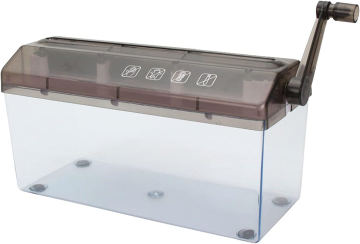 Aktenvernichter, Manueller Aktenvernichter für Breite Anwendung, Langlebig für Besprechungen (Schwar