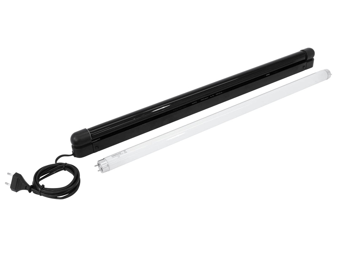 EUROLITE Komplettset 60cm 18W slim UV und weiss | Anschlussfertiges Set mit UV-Röhre und kaltweisser