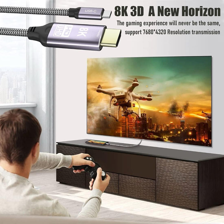 chenyang CY Type-C USB-C USB4 Stecker Quelle auf HDMI 2.0 Stecker Display 8K UHD 4K DP auf HDMI Stec