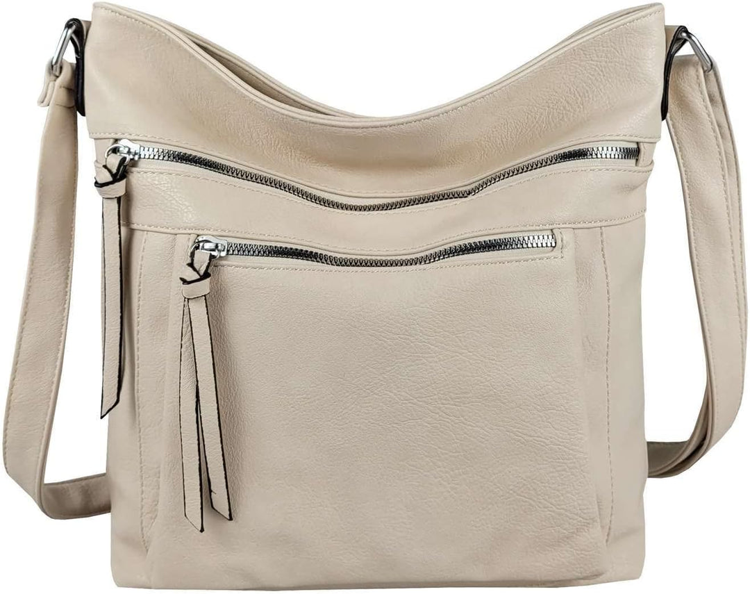 ITALYSHOP24 OBC DAMEN TASCHE Schultertasche Shopper Umhängetasche CrossOver Crossbody Henkeltasche B