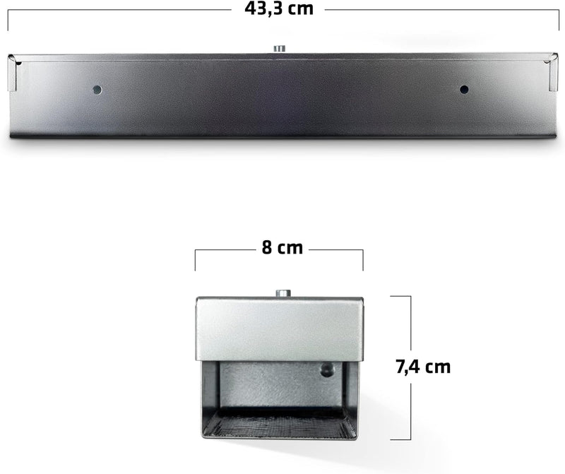 GARDIGO® Rattenköderbox aus Metall | Köderbox für Rattenköder Rattengift | Hergestellt in sozialer E