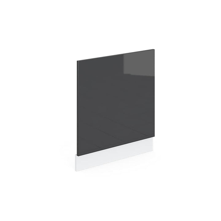 Vicco Frontblende R-Line, Anthrazit Hochglanz/Weiss, 60 cm ohne Arbeitsplatte Anthrazit Hochglanz Ge
