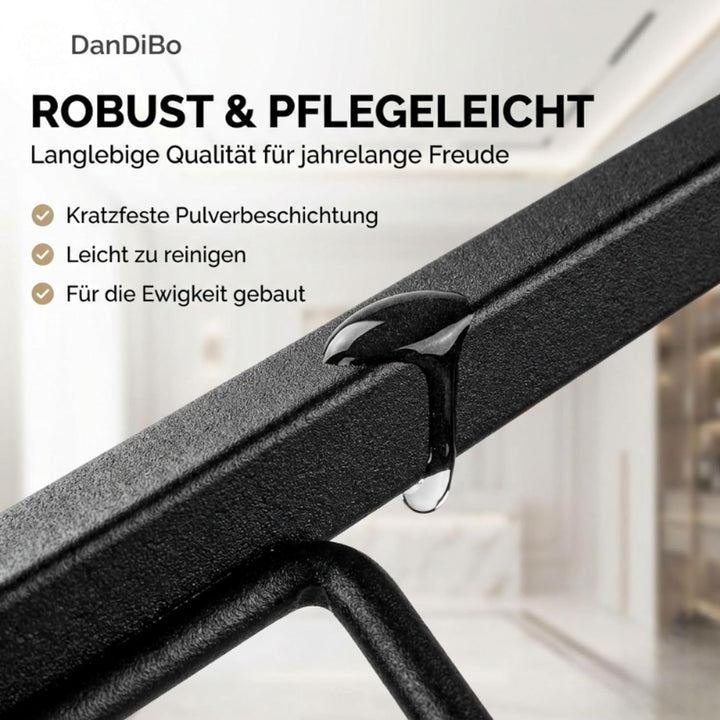 DanDiBo Weinregal Metall Schwarz Stehend 96693 Flaschenregal Weinständer Flaschenhalter Schmal Moder